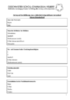 Antrag Auslandspraktikum eigene Organisation EF GSG